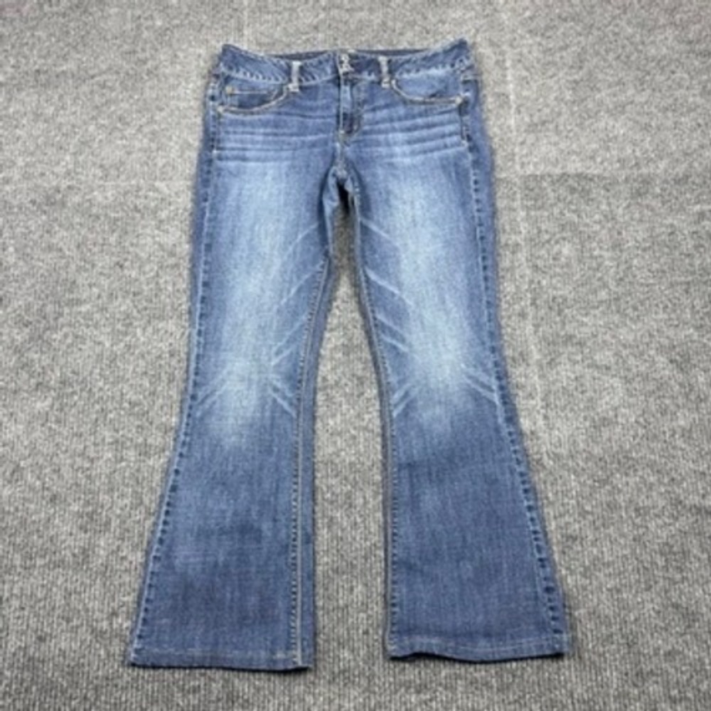 American Eagle Artist Super Stretch Flare Jeans Blue 12 Long 8440766064
